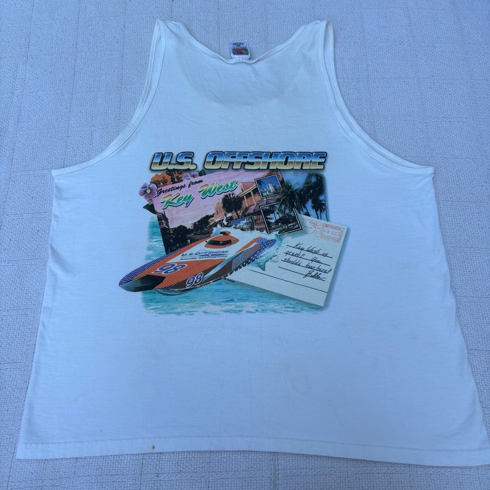 Men's XL‎ Vintage 90's USA Offshore Racing Association Key West Florida Tank Top